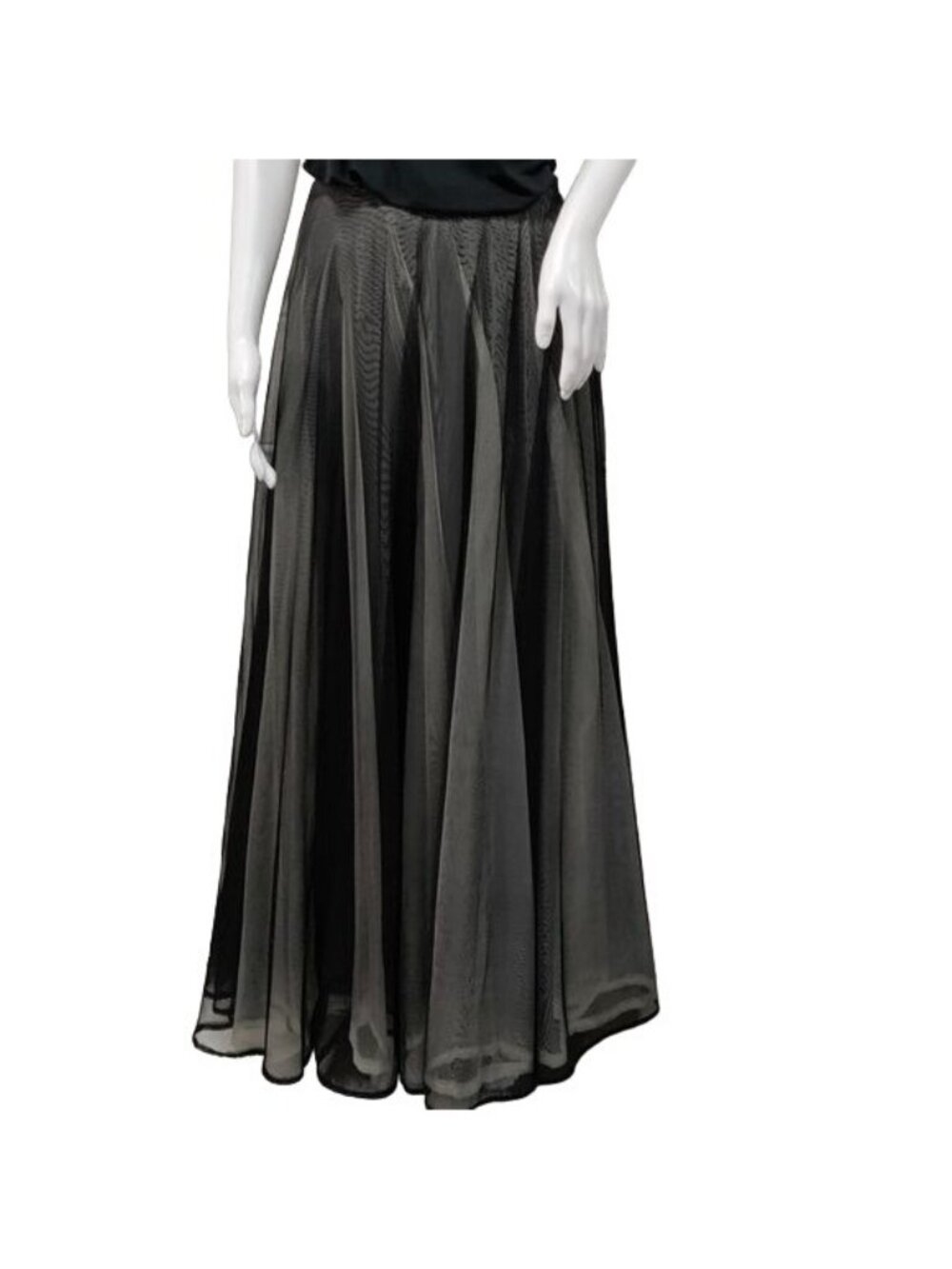 Alexia Admor New York Size 6 Long Full Length Whimsy Glam Grunge Tulle Skirt - Picture 12 of 14